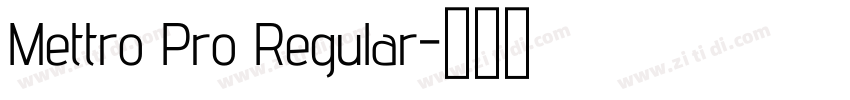Mettro Pro Regular字体转换 Mettro Pro Regular字体转换